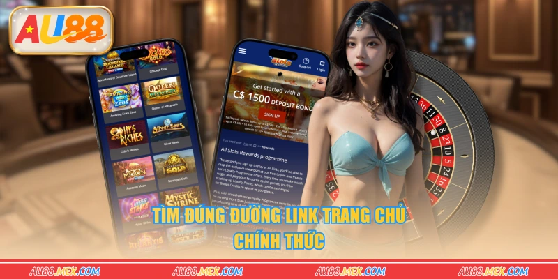 Tìm đúng đường link trang chủ chính thức